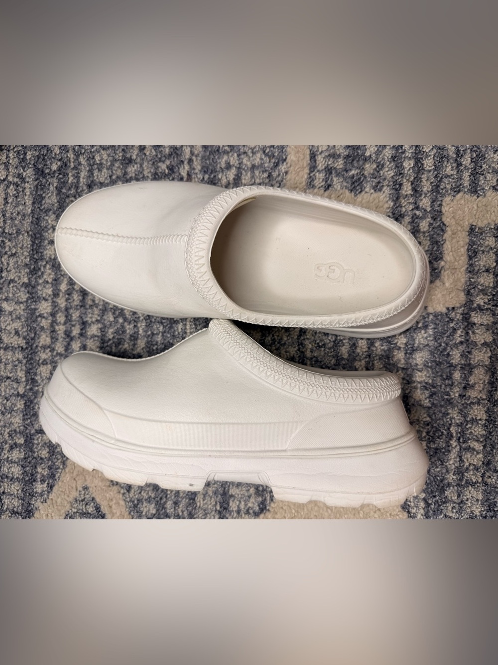 UGG White Tasman X Slip-On Clogs